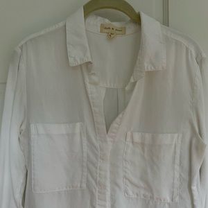 Cloth & Stone button down shirt, Small, White, from Anthropologie